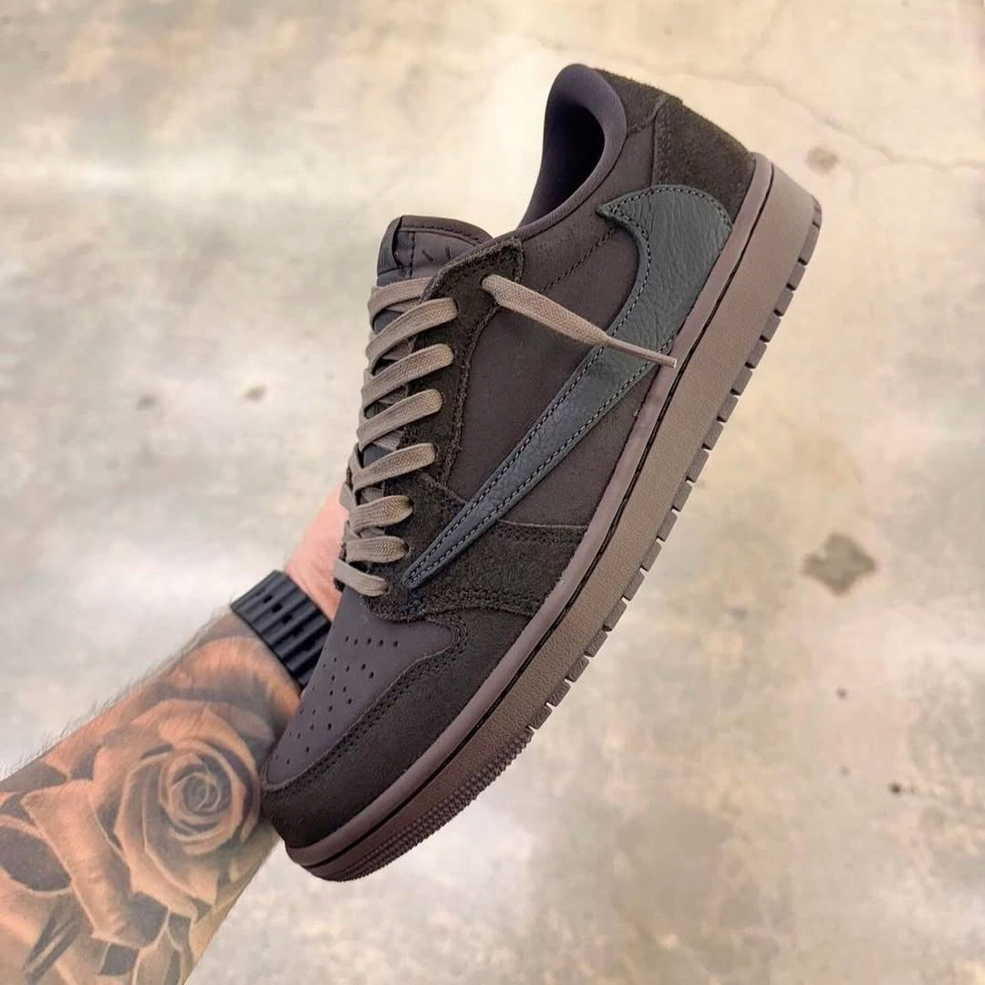 Air Jordan 1 Retro Low OG SP Travis Scott Velvet Brown, Dark Mocha/Black/Velvet Brown (DM7866-202)