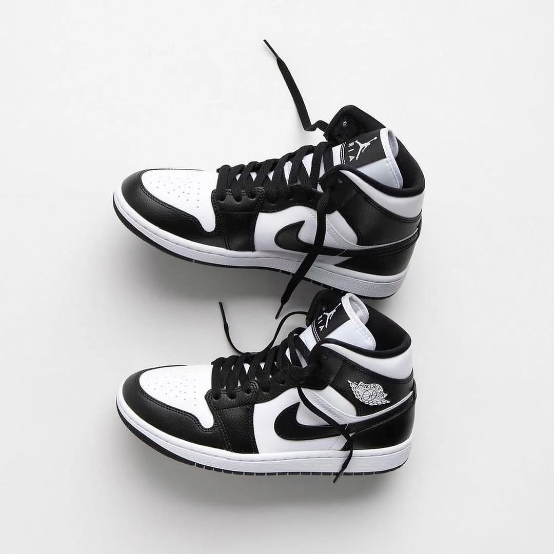 Air Jordan 1 Mid Panda, White/Black/White (DV0991-101)