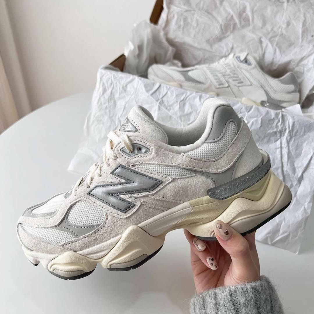 New Balance 9060 Sea Salt White sneakers