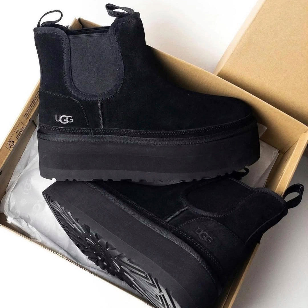 UGG Neumel Platform Chelsea Boot Black