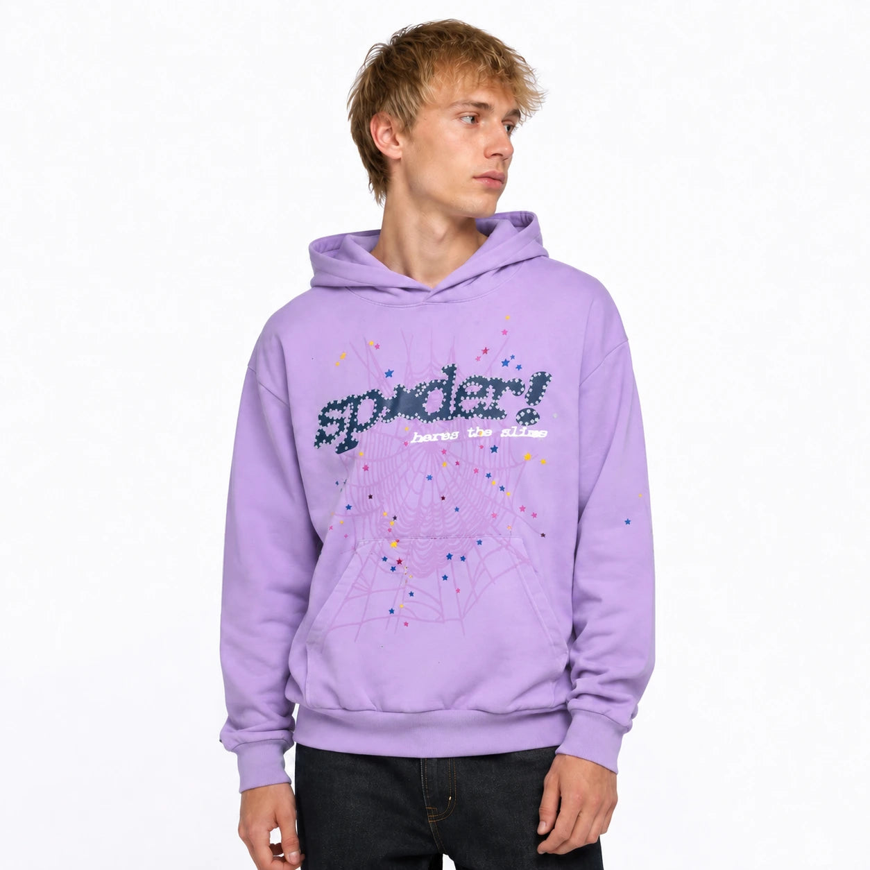 Sp5der Acai Hoodie Purple
