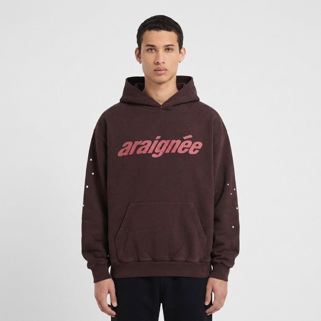 Sp5der Araignee Hoodie Brown