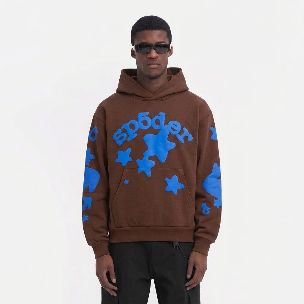 Sp5der Beluga Hoodie Brown
