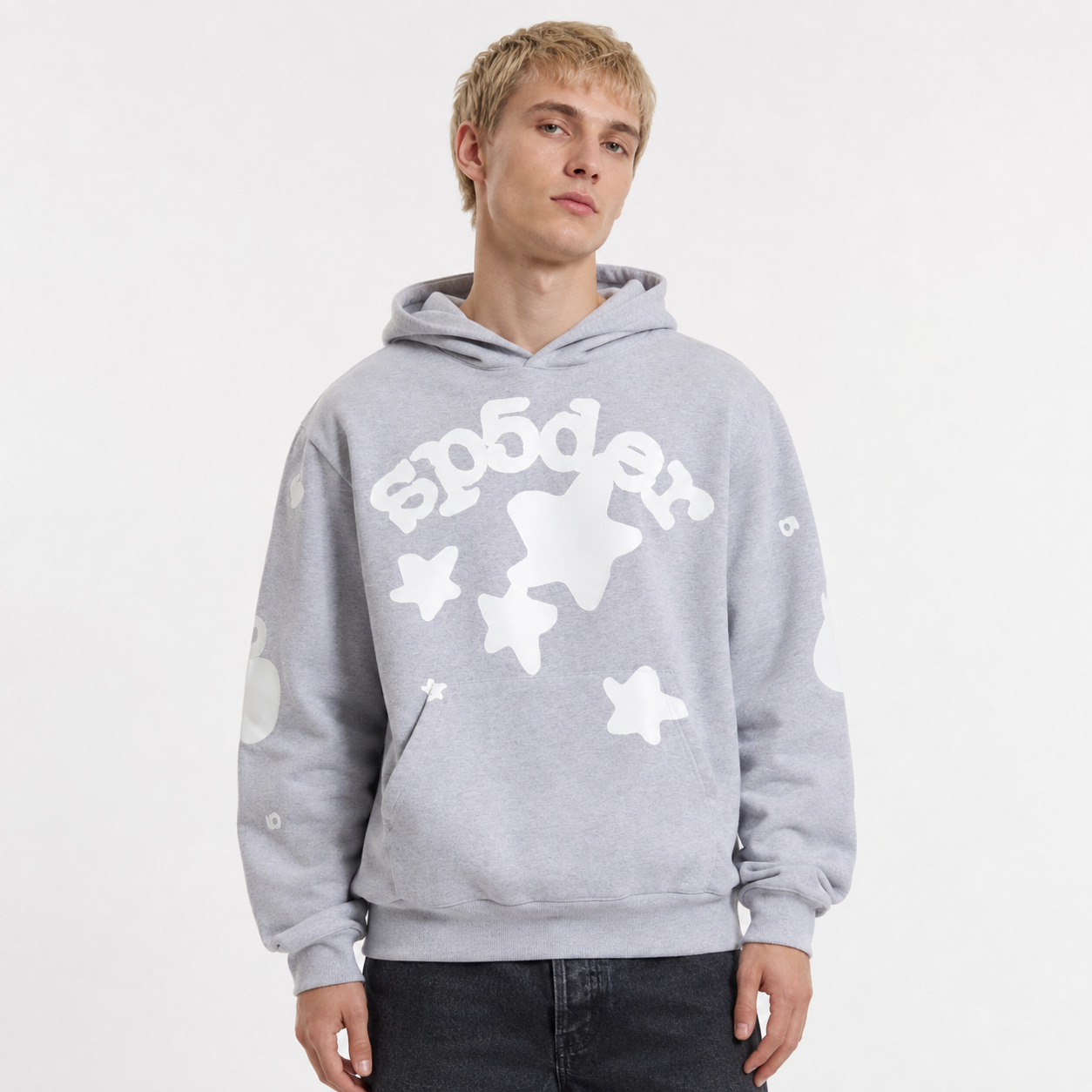 Sp5der Beluga Hoodie Heather Grey