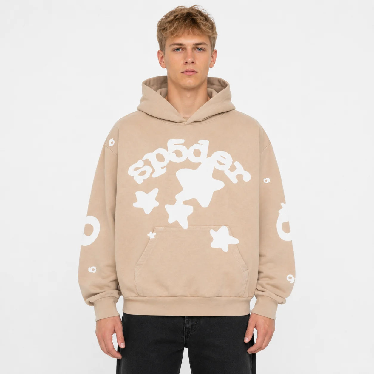 Sp5der Beluga Hoodie Sand