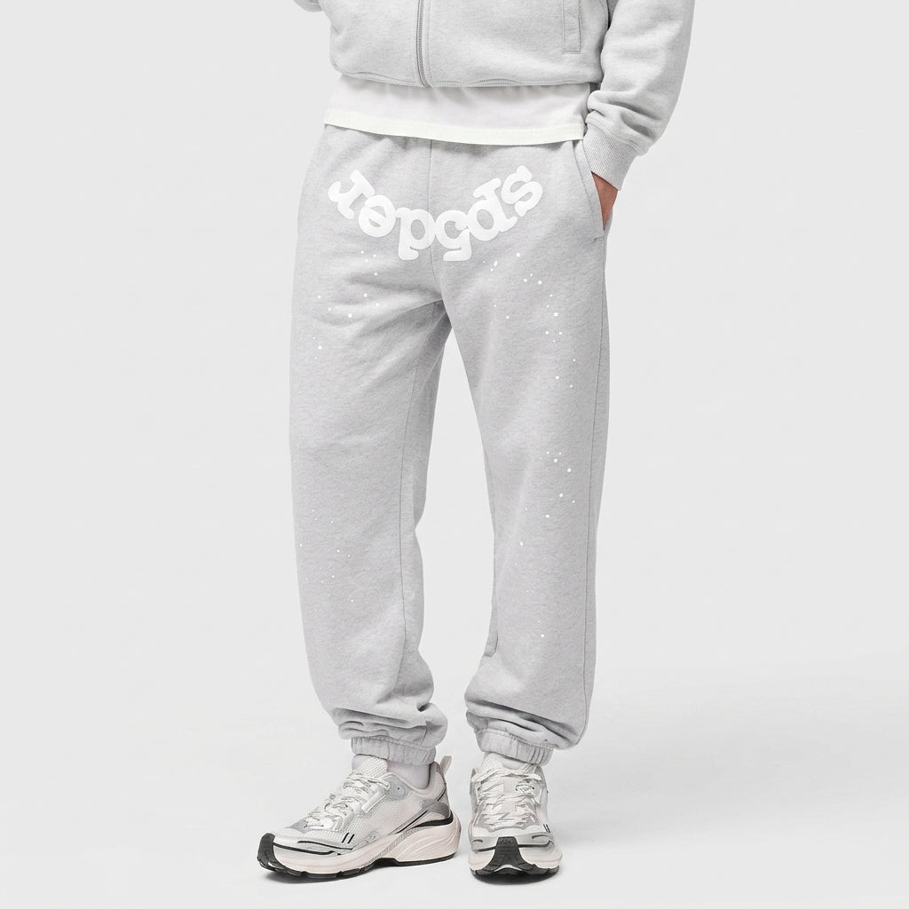 Sp5der OG Web Sweatpants Heather Grey