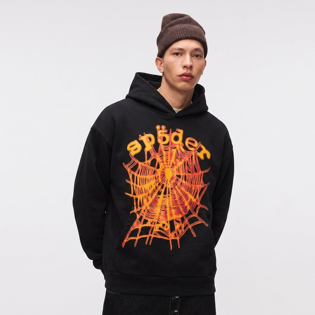 Sp5der OG Web V2 Hoodie Black