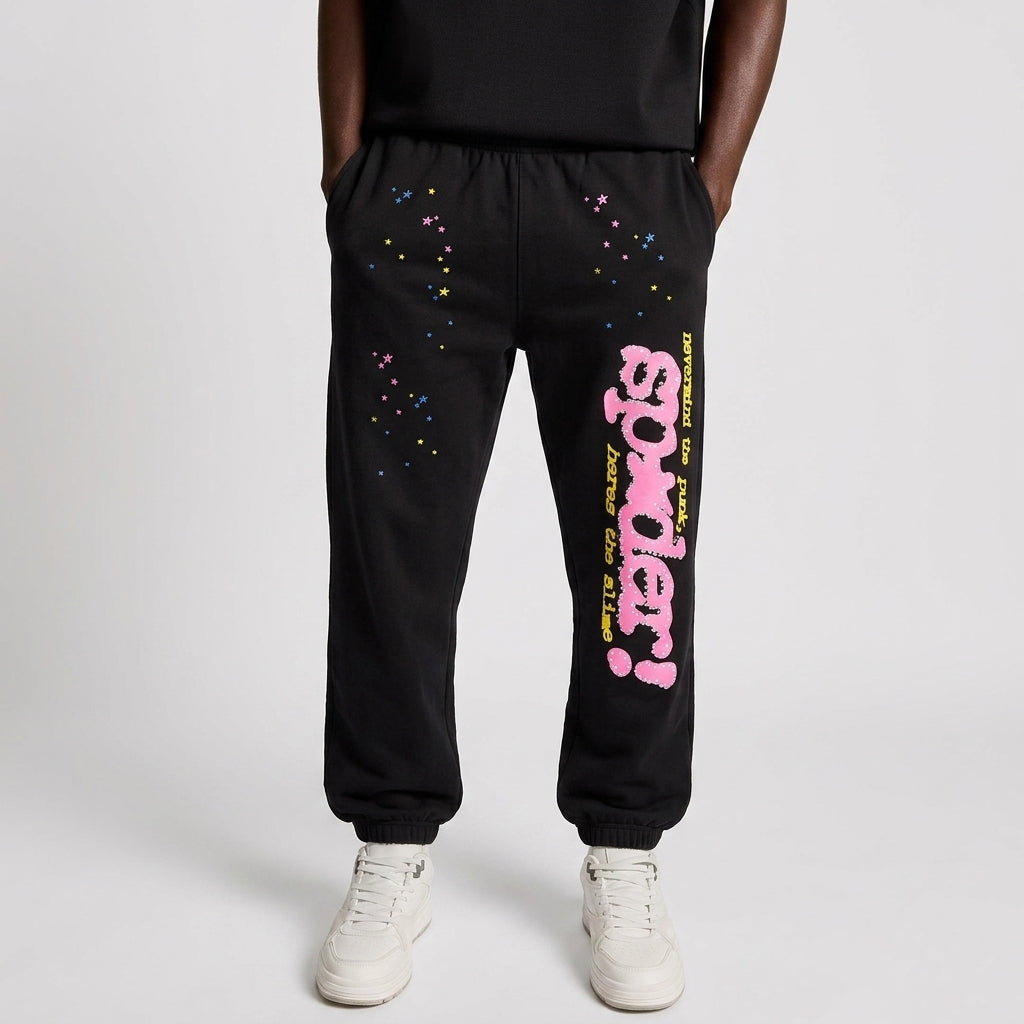 Sp5der P*NK V2 Sweatpant Black