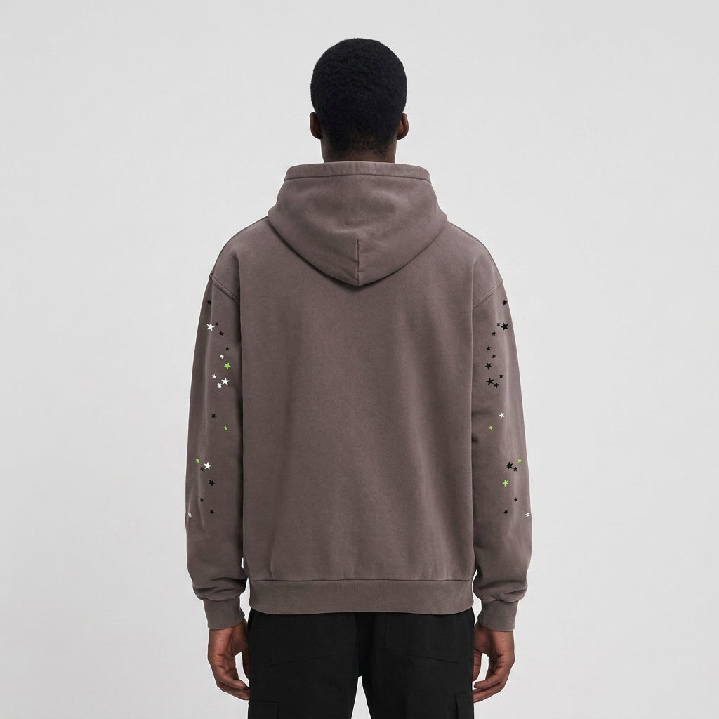 Sp5der Punk V2 Hoodie Slate Grey