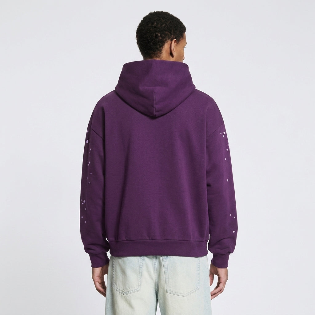 Sp5der Star OG Web V2 Hoodie Purple