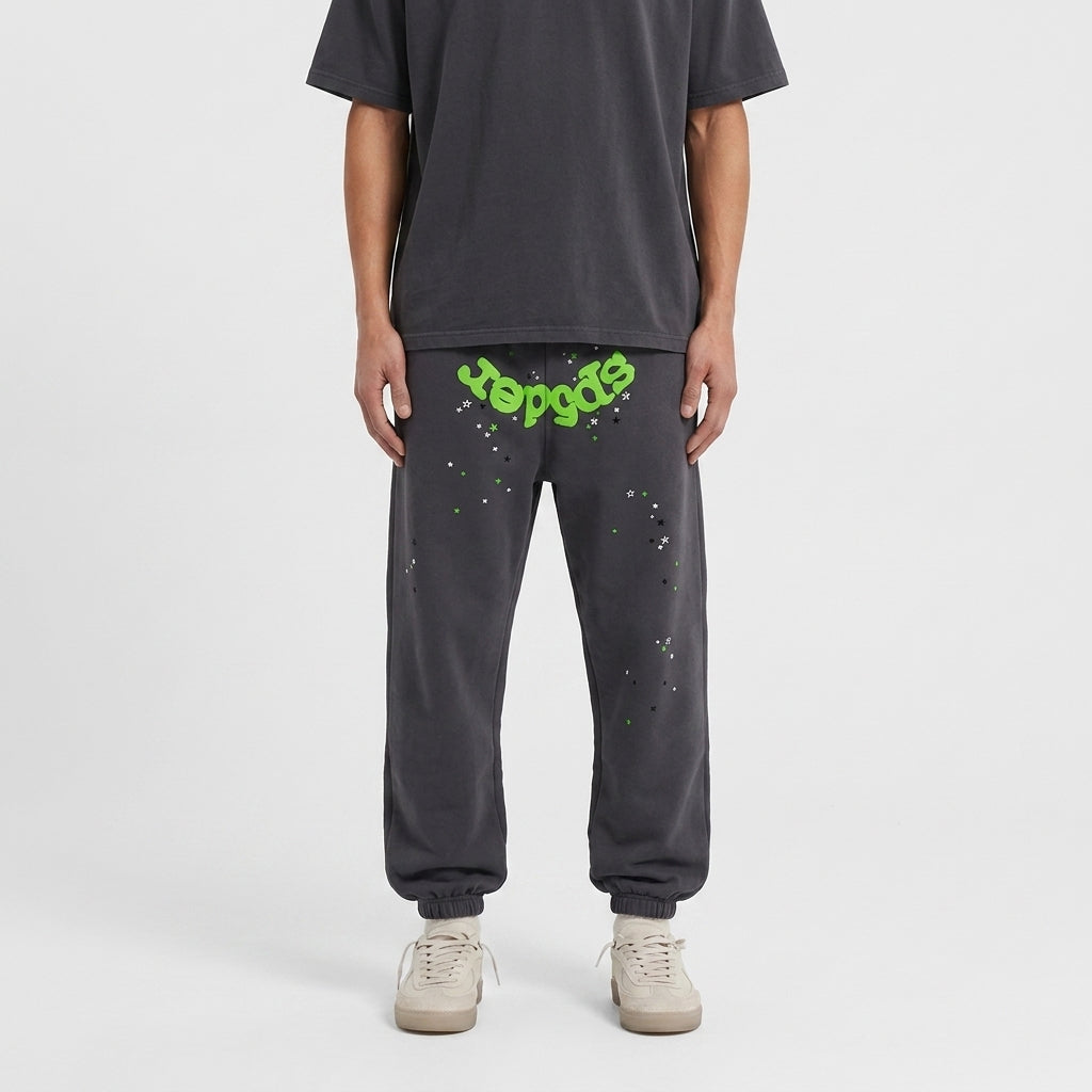 Sp5der Wait Web Sweatpant Slate Grey