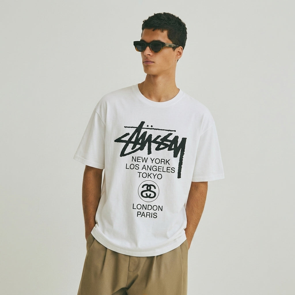 Stussy World Tour T-shirt White