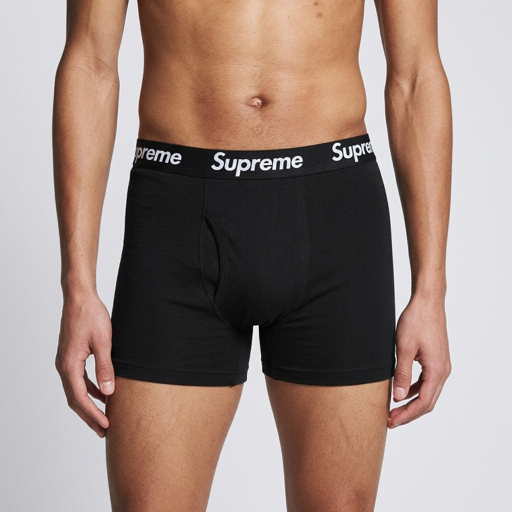 Supreme Hanes Boxer Briefs Black (4 Pack) - Sneak
