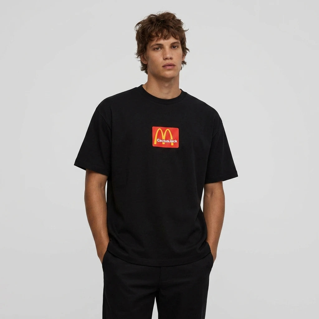 Travis Scott x McDonald's Sesame II T-Shirt Black/Red