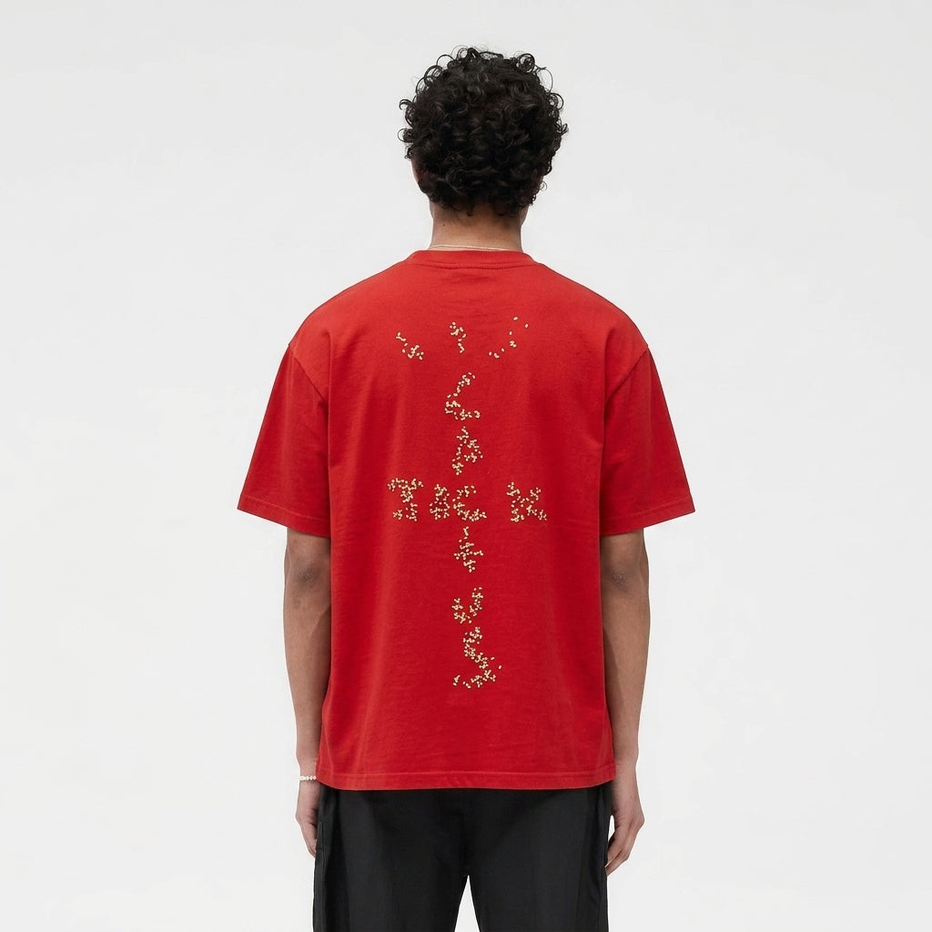 Travis Scott x McDonald's Sesame Inv III T-Shirt Red